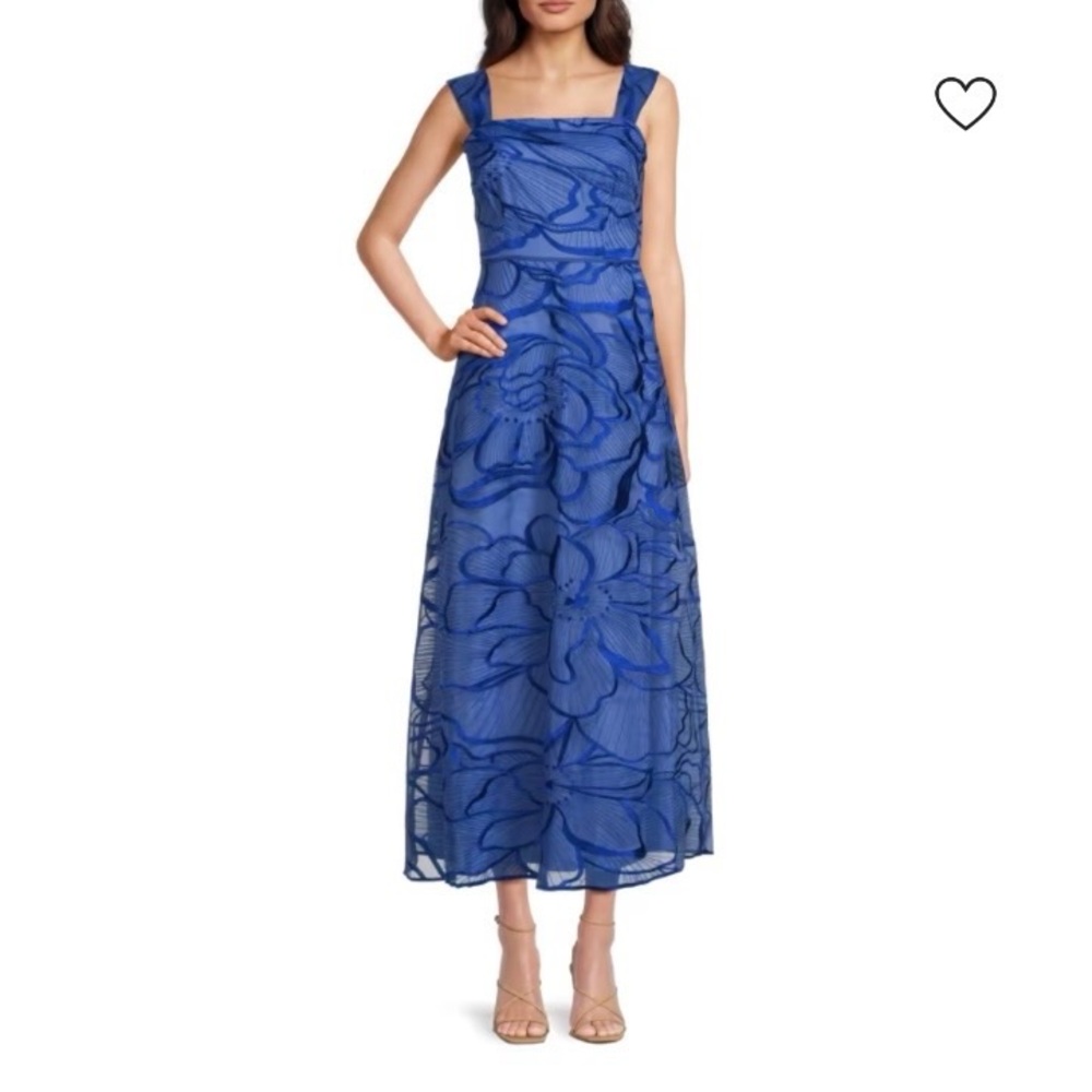 JS Collections Women's Royal Blue Maxi Skirt